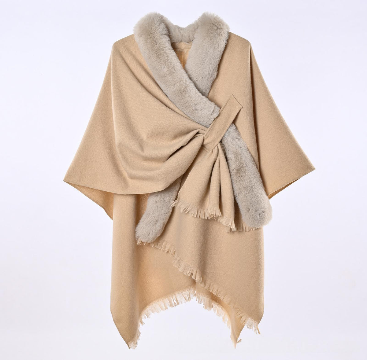 Warm And Warm Straps Shawl And Cloak
