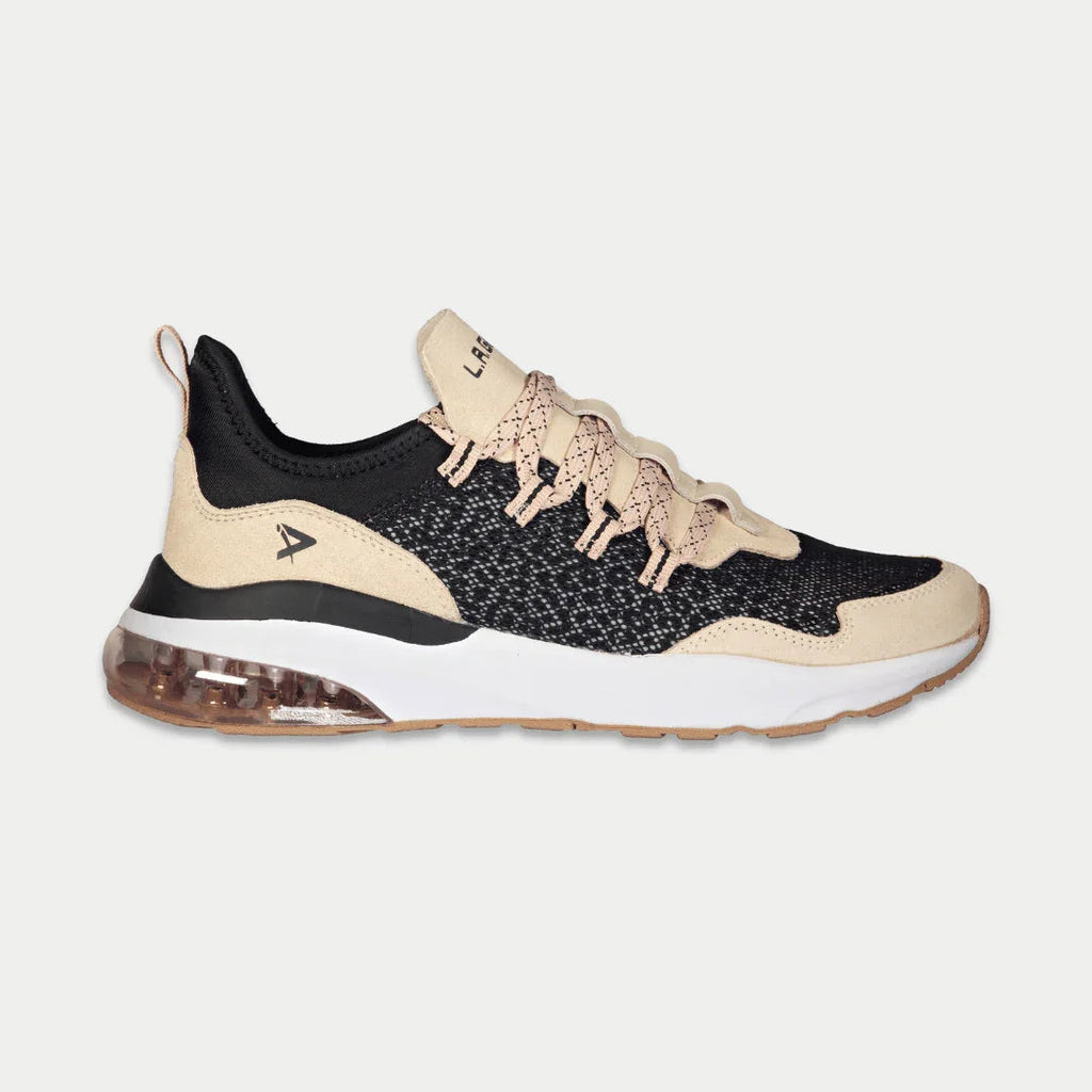 LA Gear Women’s Runyon Lowtop | Black x Pink