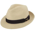 Scala Wyatt - Straw Fedora Hat