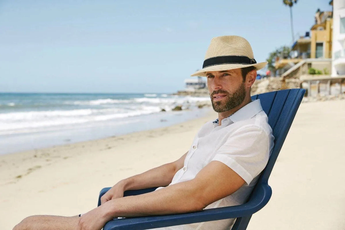 Scala Wyatt - Straw Fedora Hat