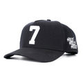‘7’ Premium SnapBack - Black/White